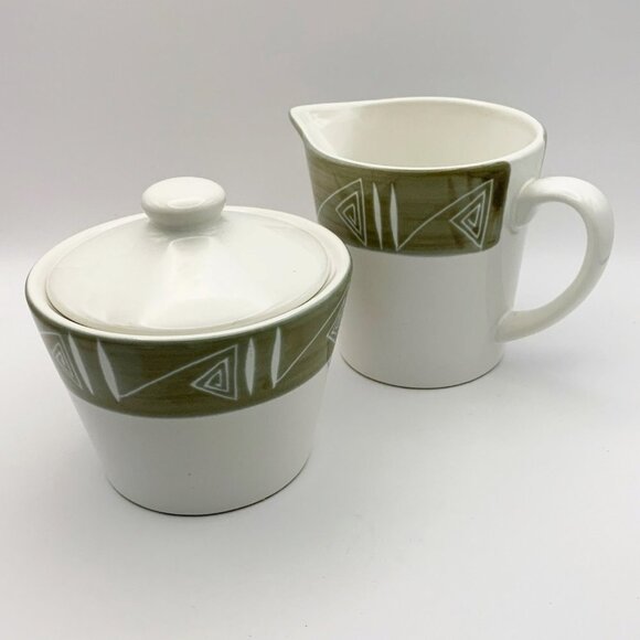 Vintage Studio Nova Tribal Arts Cream & Sugar Set - Picture 1 of 8